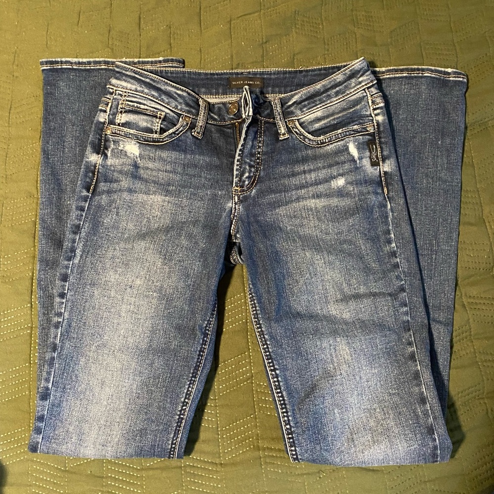Slim boot silver jeans